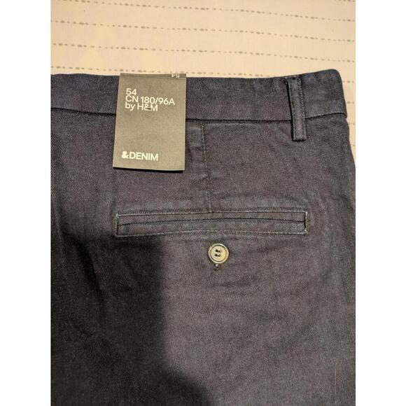 H&M &Denim Dark Navy Denim Shorts - Size 38 NWT - Picture 7 of 8
